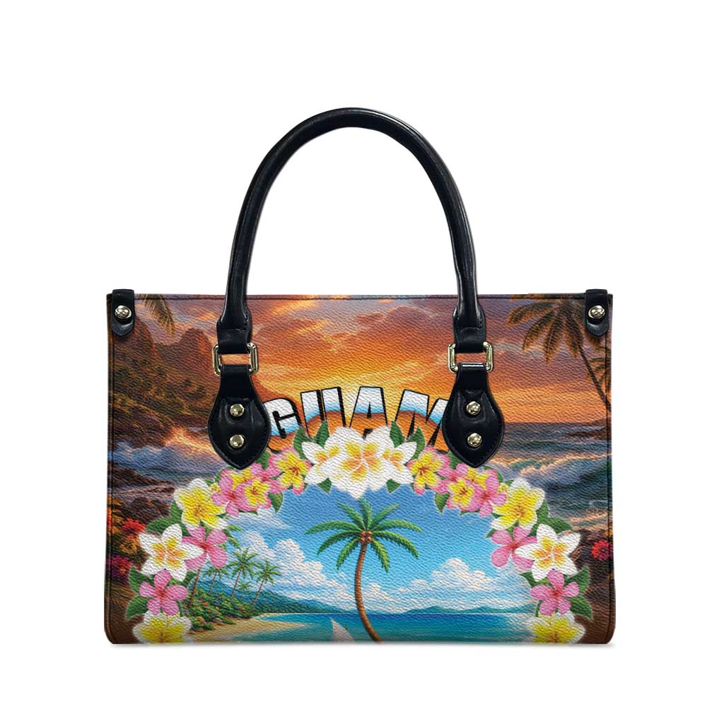Guam Leather Bag Eternal Summer Sunset Beach LT05 - Polynesian Pride