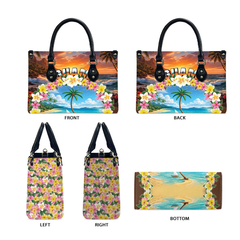 Guam Leather Bag Eternal Summer Sunset Beach LT05 - Polynesian Pride