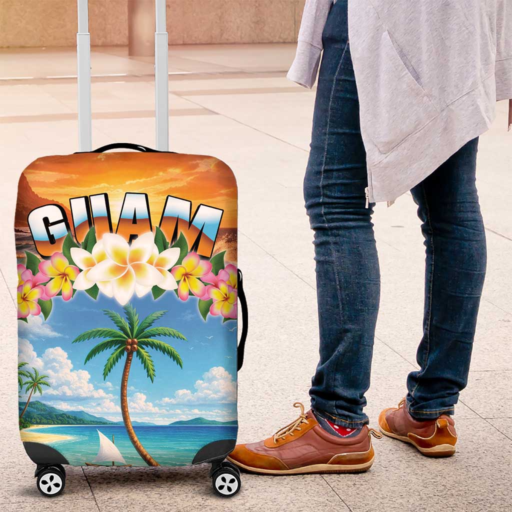 Guam Luggage Cover Eternal Summer Sunset Beach LT05 Colorful - Polynesian Pride