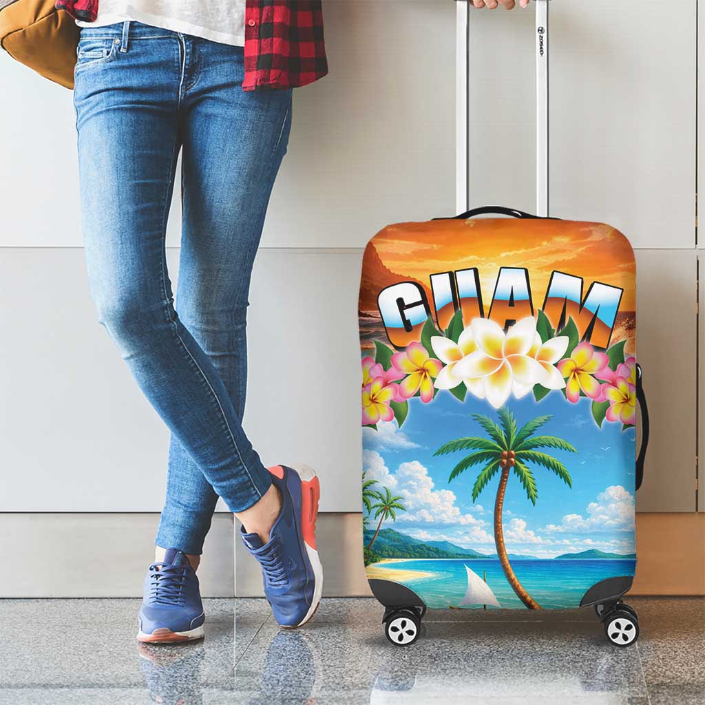 Guam Luggage Cover Eternal Summer Sunset Beach LT05 - Polynesian Pride