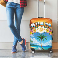 Guam Luggage Cover Eternal Summer Sunset Beach LT05 - Polynesian Pride