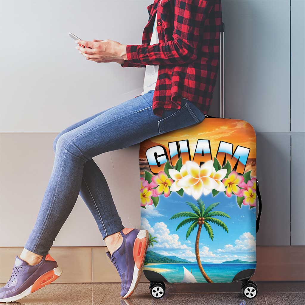 Guam Luggage Cover Eternal Summer Sunset Beach LT05 - Polynesian Pride