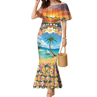 Guam Mermaid Dress Eternal Summer Sunset Beach LT05 Women Colorful - Polynesian Pride