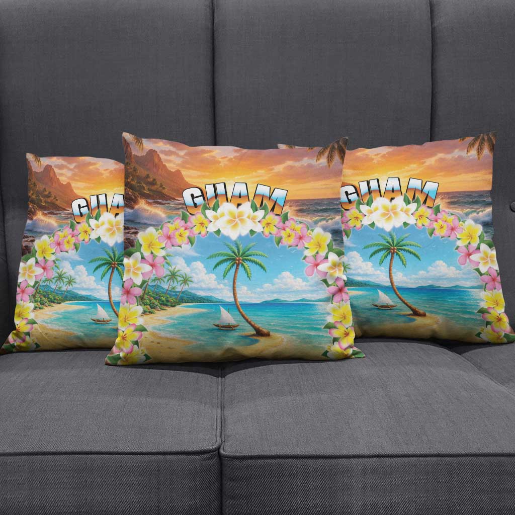 Guam Pillow Cover Eternal Summer Sunset Beach LT05 - Polynesian Pride