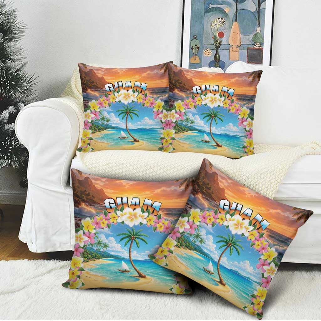 Guam Pillow Cover Eternal Summer Sunset Beach LT05 - Polynesian Pride
