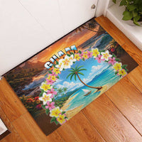 Guam Rubber Doormat Eternal Summer Sunset Beach