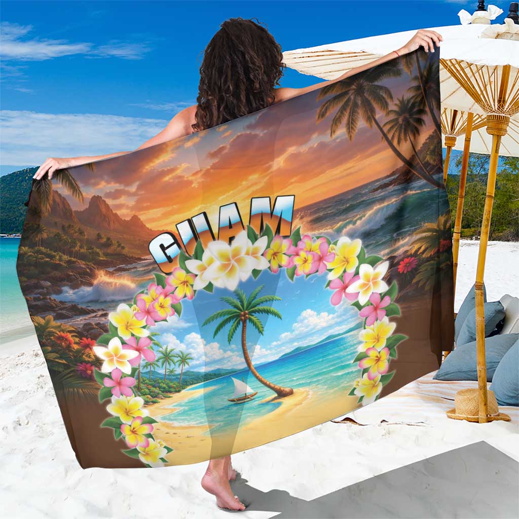 Guam Sarong Eternal Summer Sunset Beach LT05 One Size 44 x 66 inches Colorful - Polynesian Pride