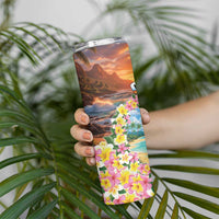 Guam Skinny Tumbler Eternal Summer Sunset Beach LT05 - Polynesian Pride