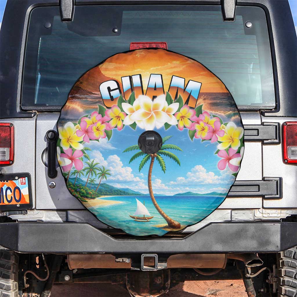 Guam Spare Tire Cover Eternal Summer Sunset Beach LT05 Colorful - Polynesian Pride