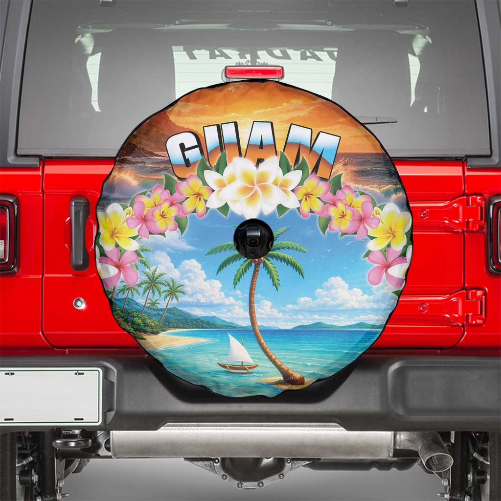 Guam Spare Tire Cover Eternal Summer Sunset Beach LT05 - Polynesian Pride