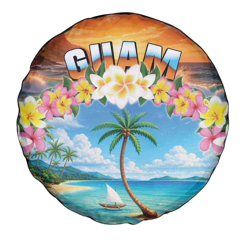 Guam Spare Tire Cover Eternal Summer Sunset Beach LT05 - Polynesian Pride