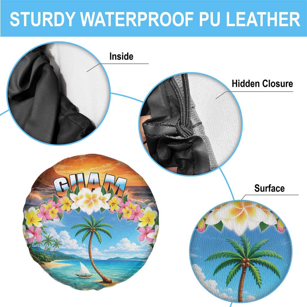 Guam Spare Tire Cover Eternal Summer Sunset Beach LT05 - Polynesian Pride