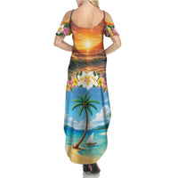 Guam Summer Maxi Dress Eternal Summer Sunset Beach LT05 - Polynesian Pride
