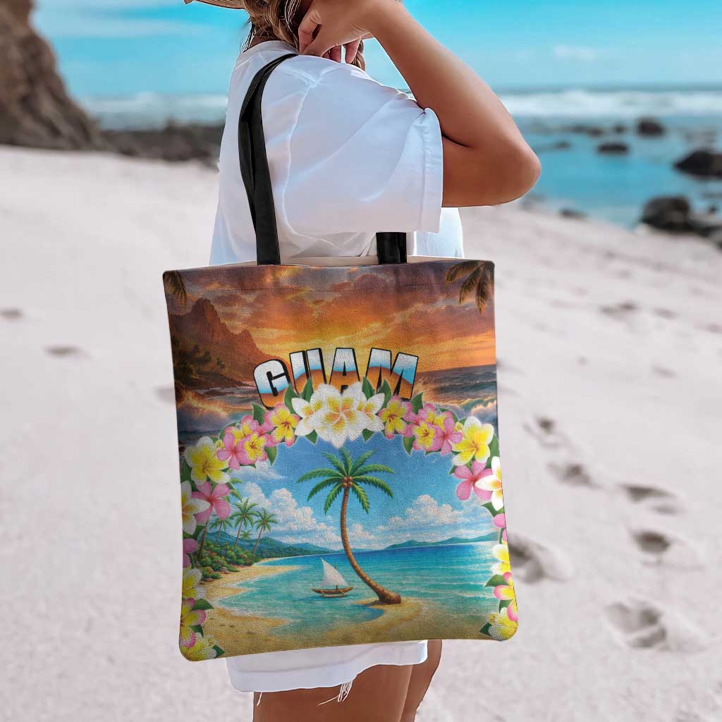 Guam Tote Bag Eternal Summer Sunset Beach LT05 - Polynesian Pride