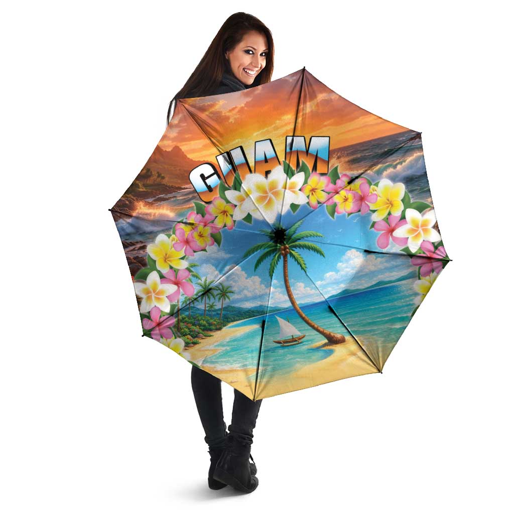 Guam Umbrella Eternal Summer Sunset Beach LT05 - Polynesian Pride
