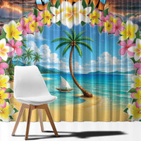 Guam Window Curtain Eternal Summer Sunset Beach LT05 - Polynesian Pride