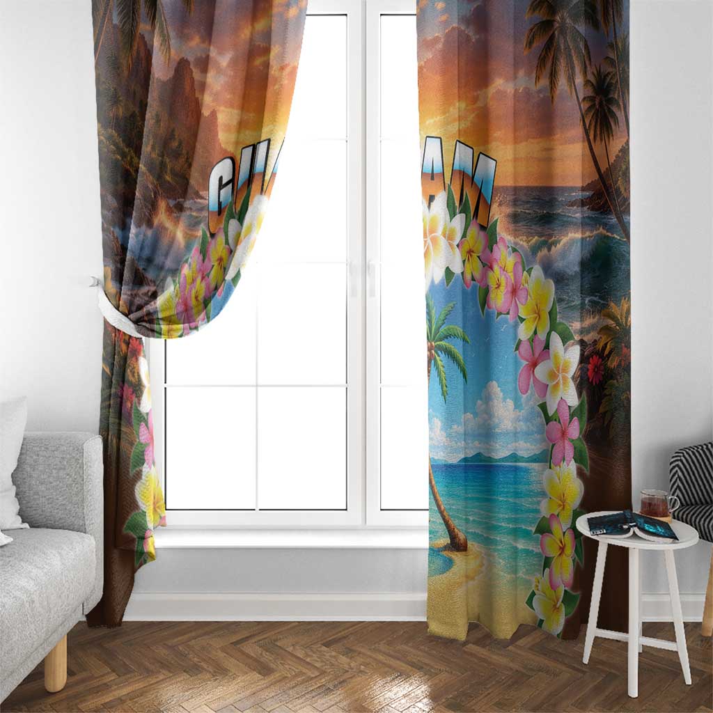 Guam Window Curtain Eternal Summer Sunset Beach LT05 - Polynesian Pride