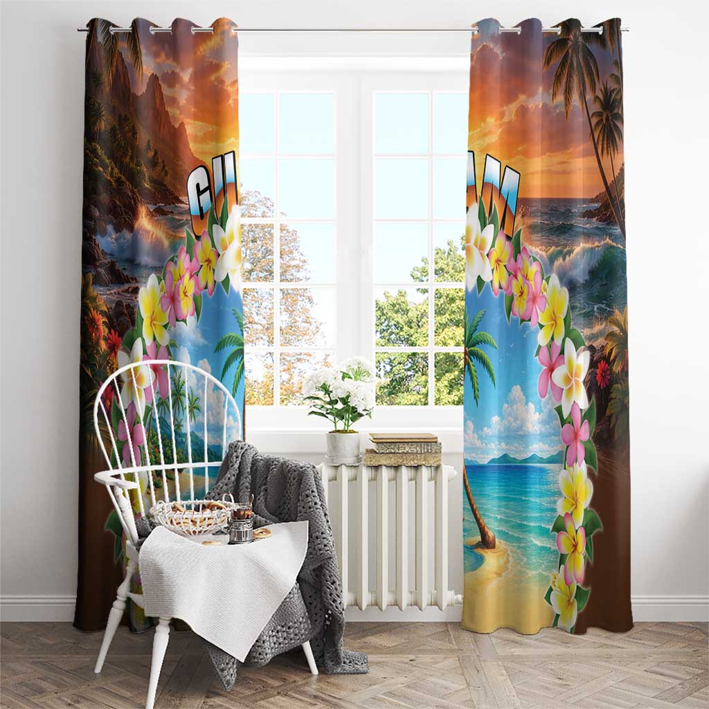 Guam Window Curtain Eternal Summer Sunset Beach LT05 - Polynesian Pride