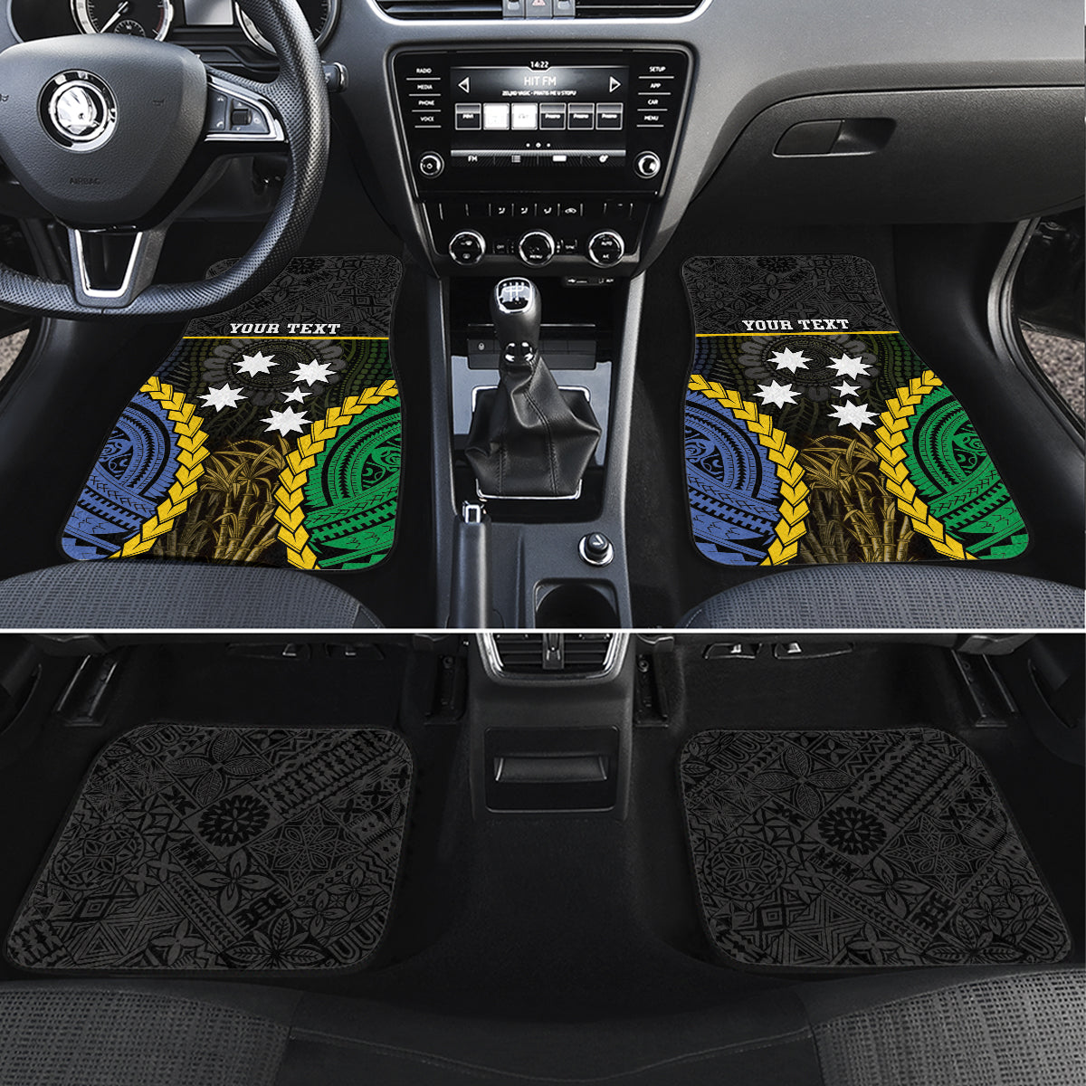 South Sea Islanders And Fiji Car Mats Kanakas Fijian Tapa Pattern