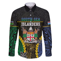 Personalised South Sea Islanders And Fiji Family Matching Puletasi and Hawaiian Shirt Kanakas Fijian Tapa Pattern