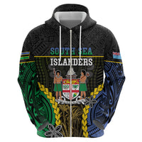 Personalised South Sea Islanders And Fiji Hoodie Kanakas Fijian Tapa Pattern