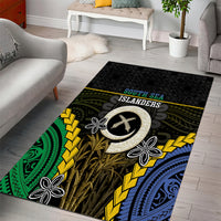 South Sea Islanders And Vanuatu Area Rug Kanakas Sand Drawing Pattern