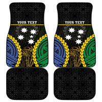 Personalised South Sea Islanders And Vanuatu Car Mats Kanakas Sand Drawing Pattern LT05 - Polynesian Pride