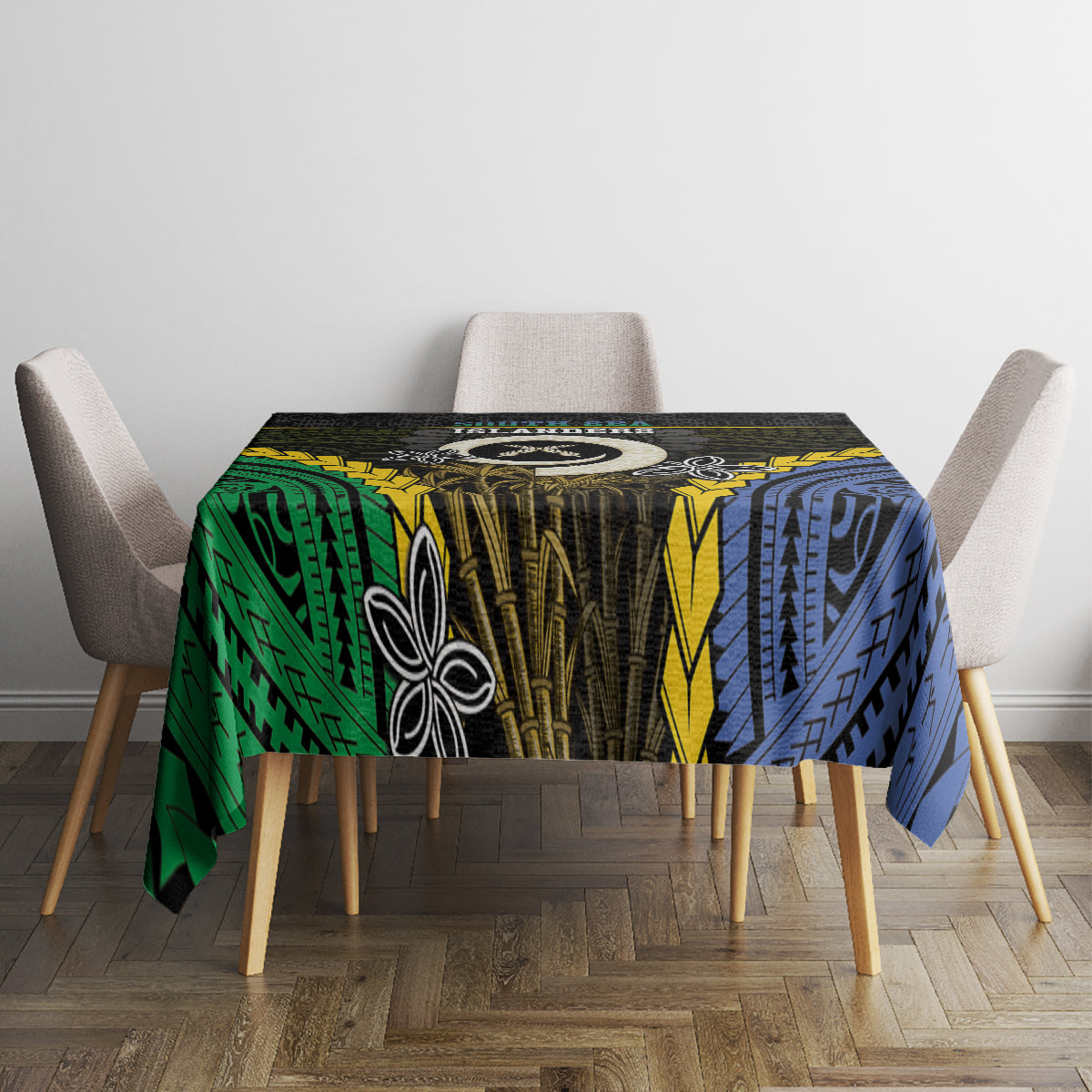 South Sea Islanders And Vanuatu Tablecloth Kanakas Sand Drawing Pattern LT05 - Polynesian Pride