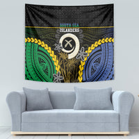 South Sea Islanders And Vanuatu Tapestry Kanakas Sand Drawing Pattern LT05 - Polynesian Pride