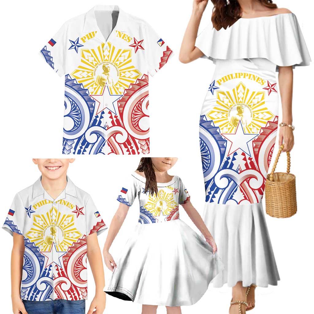 Philippines Family Matching Mermaid Dress and Hawaiian Shirt Katipunan Andres Bonifacio