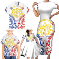 Philippines Family Matching Short Sleeve Bodycon Dress and Hawaiian Shirt Katipunan Andres Bonifacio