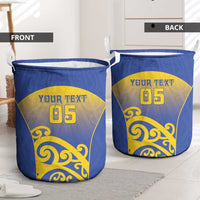 Custom James Cook High School Laundry Basket Maori Koru Pattern LT05 - Polynesian Pride