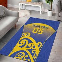 Custom James Cook High School Area Rug Maori Koru Pattern LT05 - Polynesian Pride