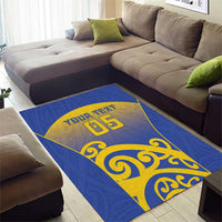 Custom James Cook High School Area Rug Maori Koru Pattern LT05 - Polynesian Pride