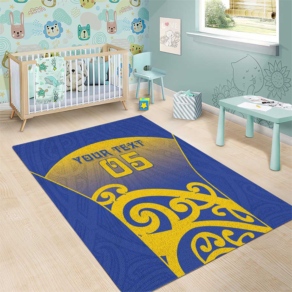 Custom James Cook High School Area Rug Maori Koru Pattern LT05 - Polynesian Pride