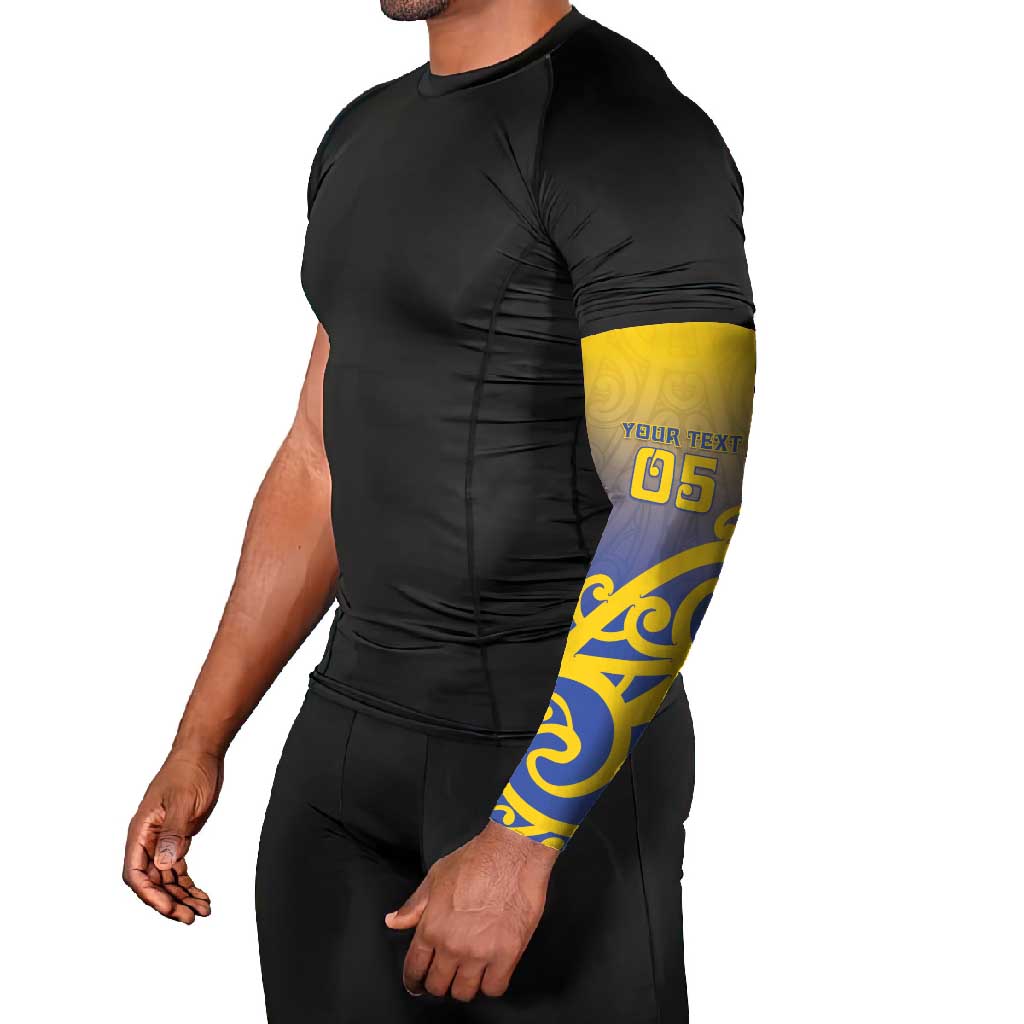 Custom James Cook High School Arm Sleeves Maori Koru Pattern LT05 - Polynesian Pride