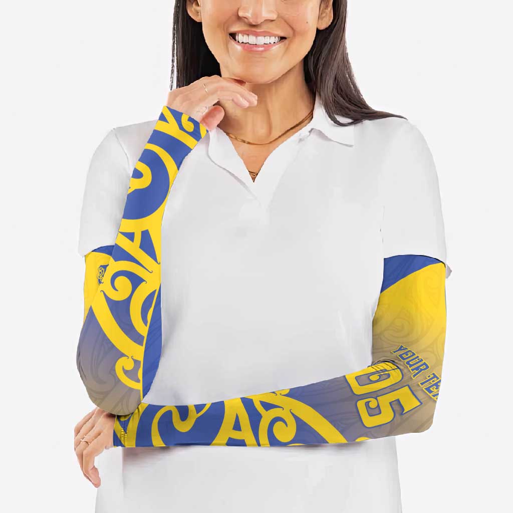 Custom James Cook High School Arm Sleeves Maori Koru Pattern LT05 - Polynesian Pride