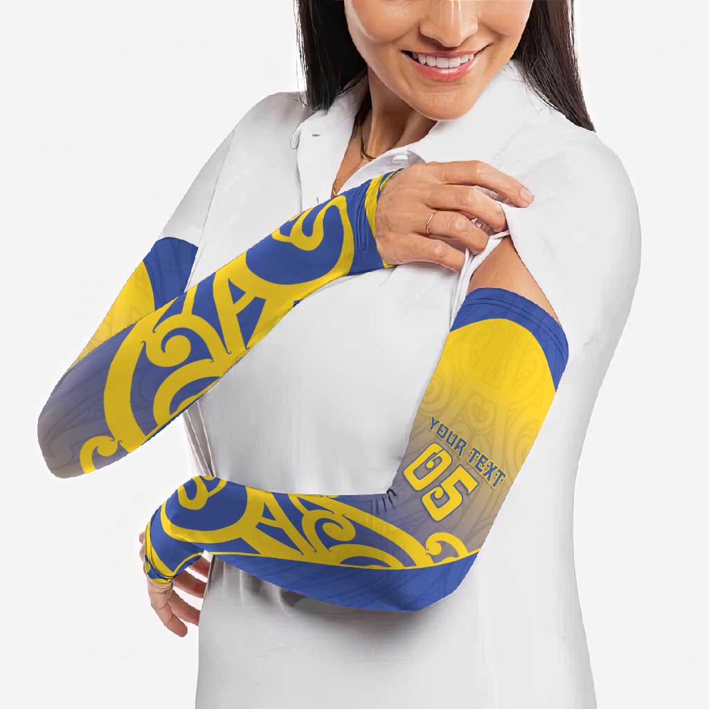 Custom James Cook High School Arm Sleeves Maori Koru Pattern LT05 - Polynesian Pride