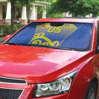 Custom James Cook High School Auto Sun Shade Maori Koru Pattern LT05 - Polynesian Pride