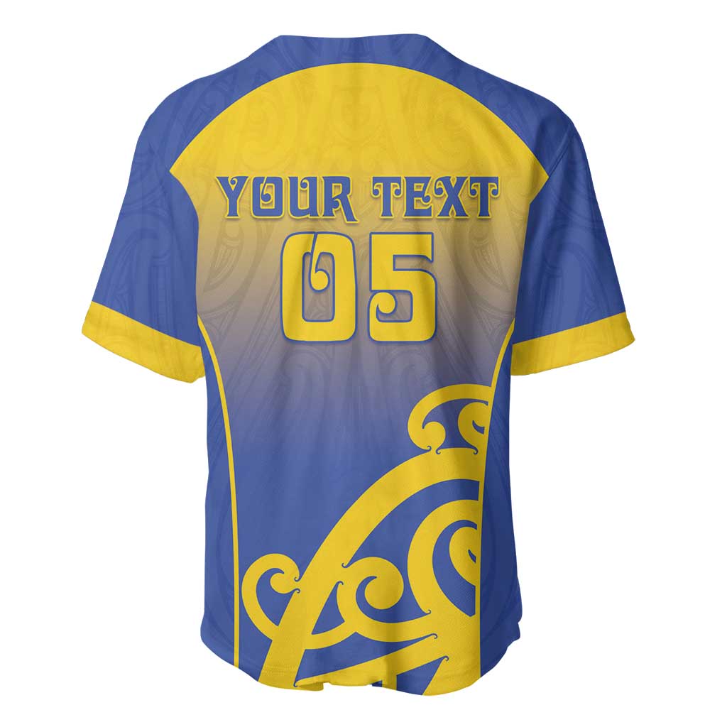 Custom James Cook High School Baseball Jersey Maori Koru Pattern LT05 - Polynesian Pride