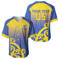 Custom James Cook High School Baseball Jersey Maori Koru Pattern LT05 - Polynesian Pride