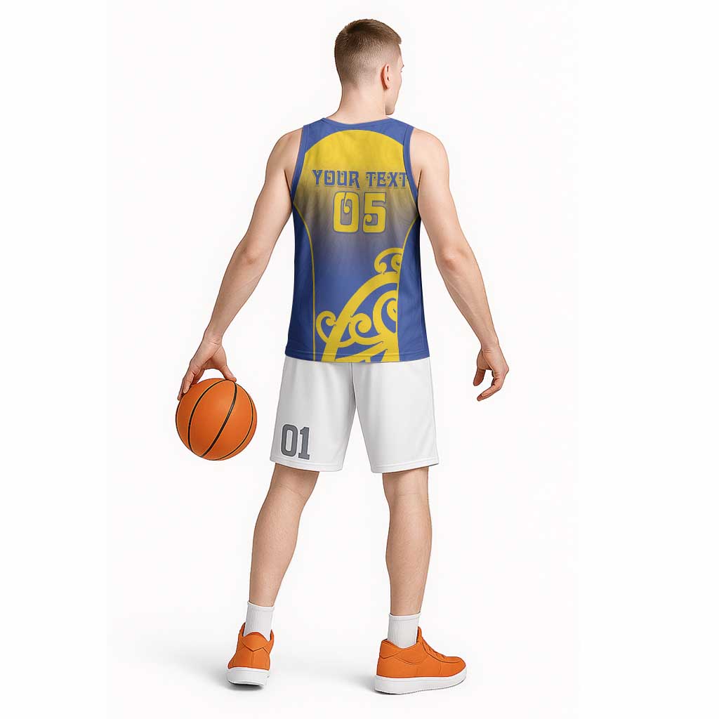 Custom James Cook High School Basketball Jersey Maori Koru Pattern LT05 - Polynesian Pride