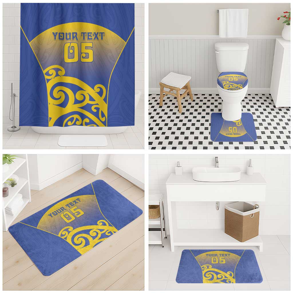 Custom James Cook High School Bathroom Set Maori Koru Pattern LT05 - Polynesian Pride