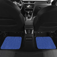 Custom James Cook High School Car Mats Maori Koru Pattern LT05 Set 2pcs - Back Blue - Polynesian Pride