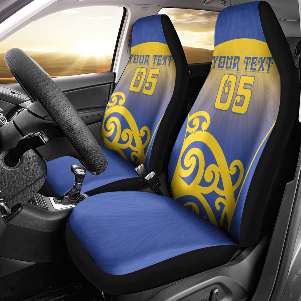 Custom James Cook High School Car Seat Cover Maori Koru Pattern LT05 - Polynesian Pride