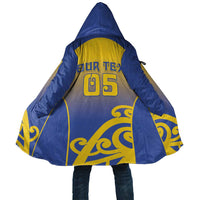 Custom James Cook High School Cloak Maori Koru Pattern LT05 Unisex Blue - Polynesian Pride