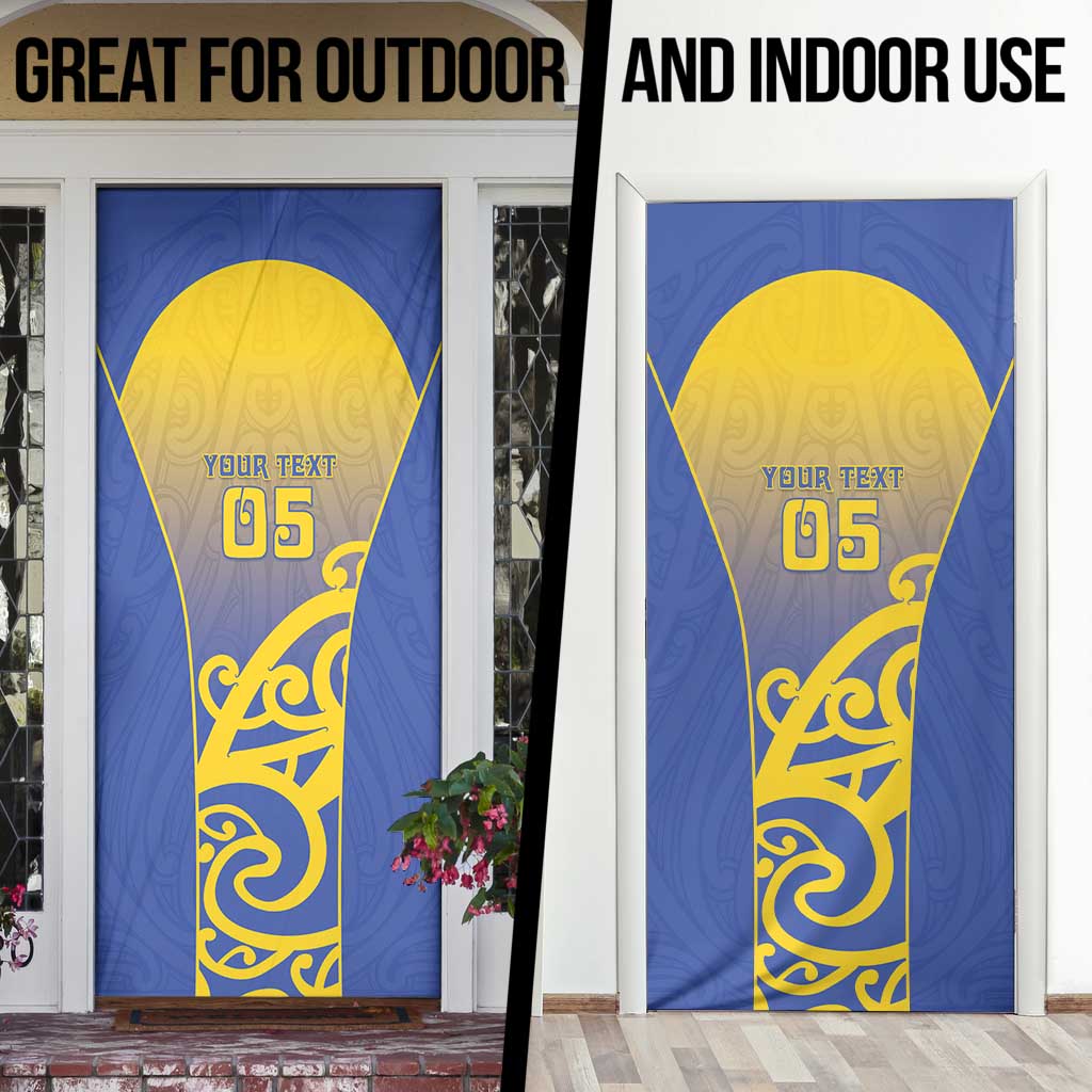 Custom James Cook High School Door Cover Maori Koru Pattern LT05 - Polynesian Pride