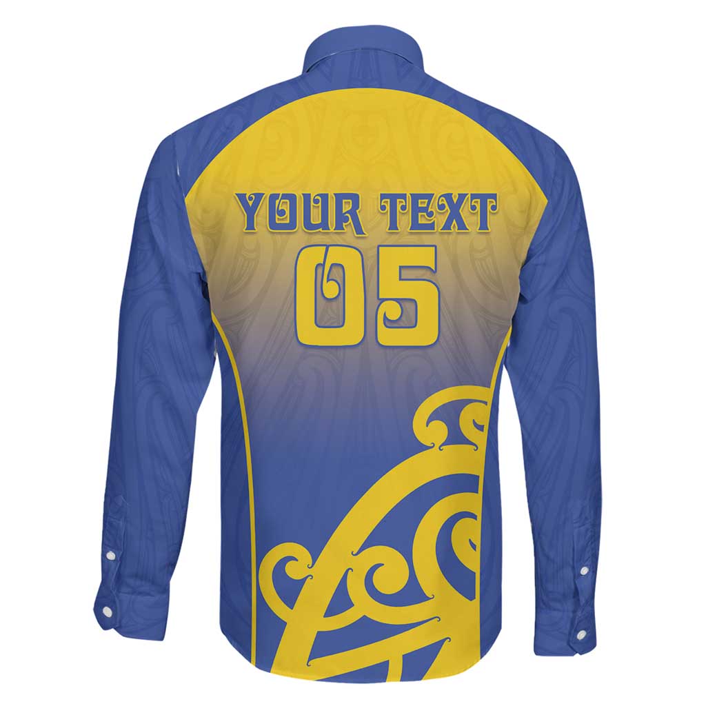 Custom James Cook High School Family Matching Off The Shoulder Long Sleeve Dress and Hawaiian Shirt Maori Koru Pattern