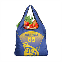 Custom James Cook High School Grocery Bag Maori Koru Pattern LT05 1-pack One Size Blue - Polynesian Pride