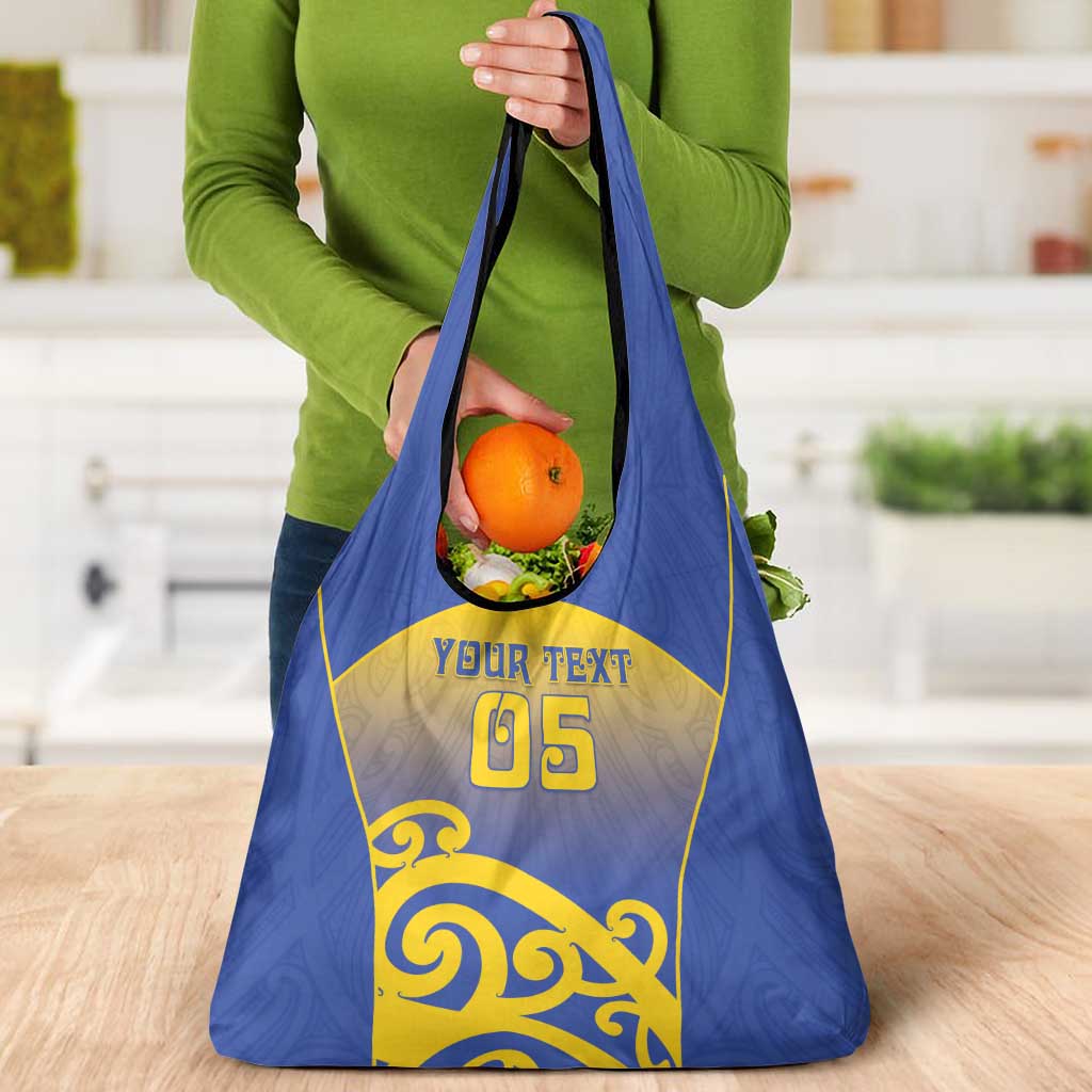 Custom James Cook High School Grocery Bag Maori Koru Pattern LT05 - Polynesian Pride